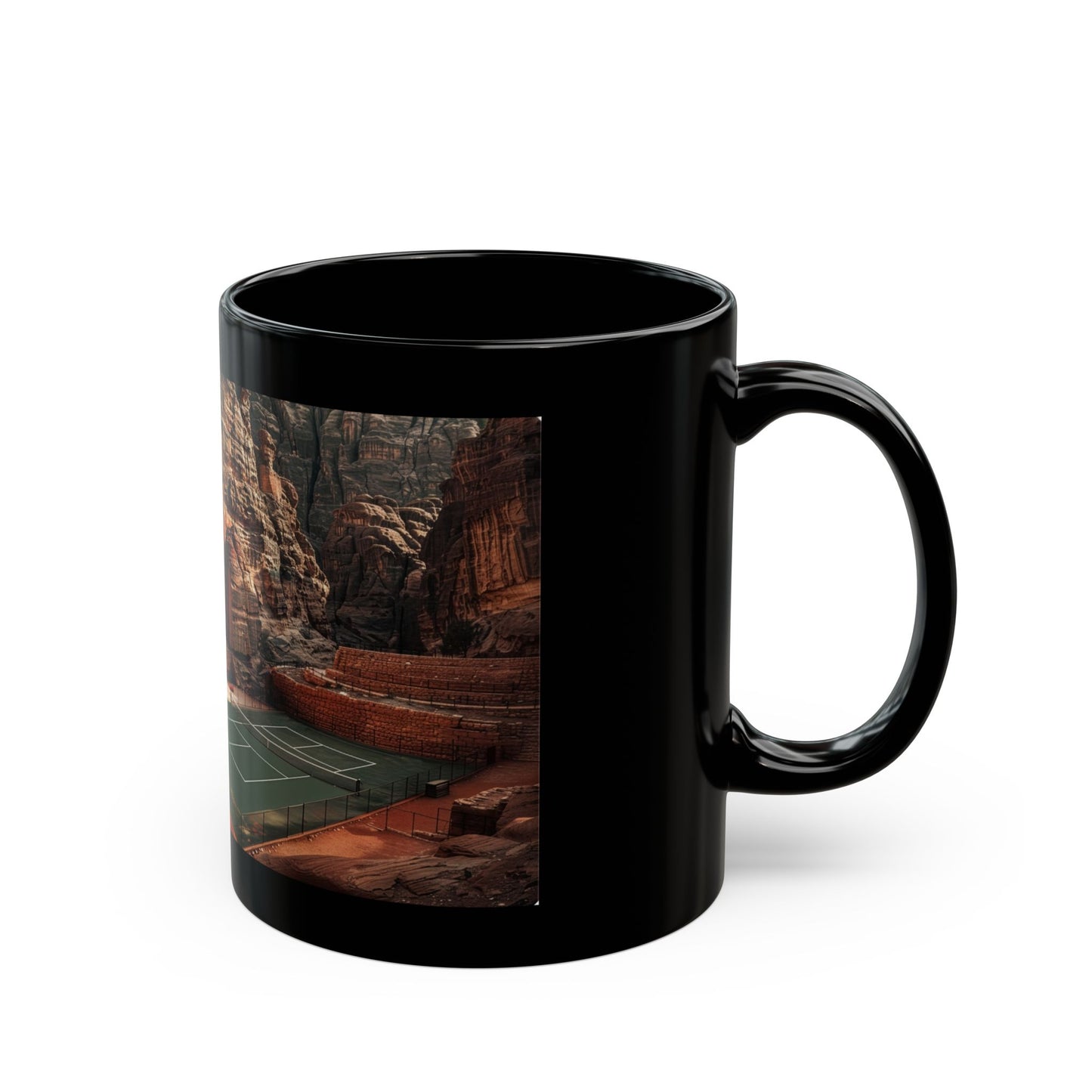 Pickleball Gifts — Petra Dream Court Mug, Ancient Wonder & Rose City