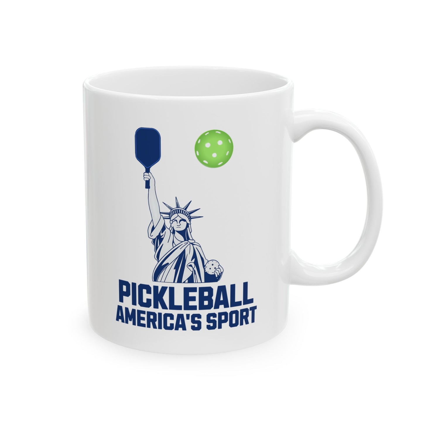 Pickleball Mug America’s Sport, Pickleball Gift Coffee Mug, Funny Pickleball Cup, Gift for Pickleball Player, Dad Grandpa Pickleball Mug