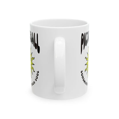 Funny Pickleball Coffee Mug – Sunshine for your soul – Pickleball Player Gift