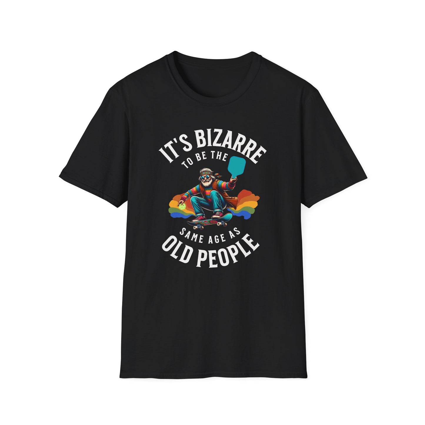 It’s Bizarre to Be the Same Age as Old People Shirt – Funny Pickleball Tee – Retro Pickleball Humor Shirt – Pickleball Player Gift – Senior Humor Shirt