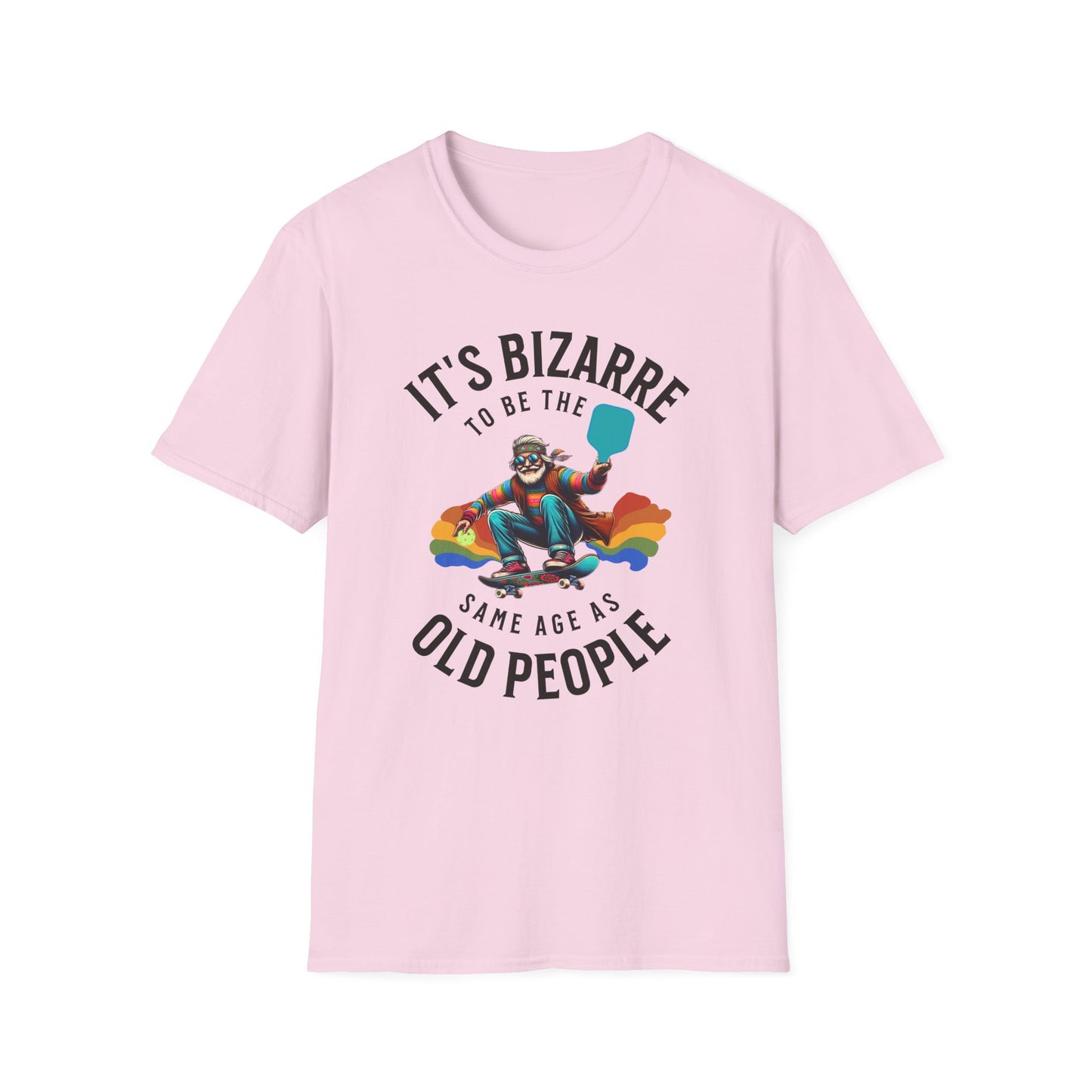 It’s Bizarre to Be the Same Age as Old People Shirt – Funny Pickleball Tee – Retro Pickleball Humor Shirt – Pickleball Player Gift – Senior Humor Shirt