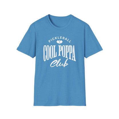 Cool Poppa Club Pickleball Shirt – Funny Pickleball Tee for Poppa, Grandfather Gift
