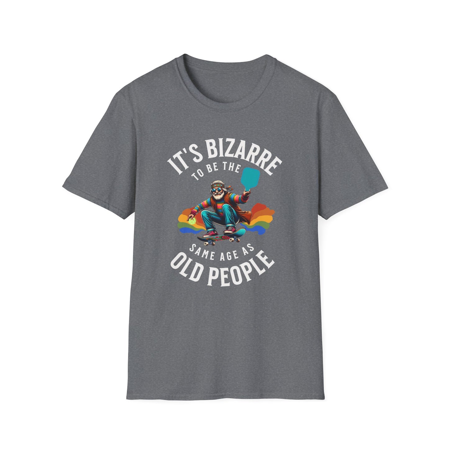 It’s Bizarre to Be the Same Age as Old People Shirt – Funny Pickleball Tee – Retro Pickleball Humor Shirt – Pickleball Player Gift – Senior Humor Shirt