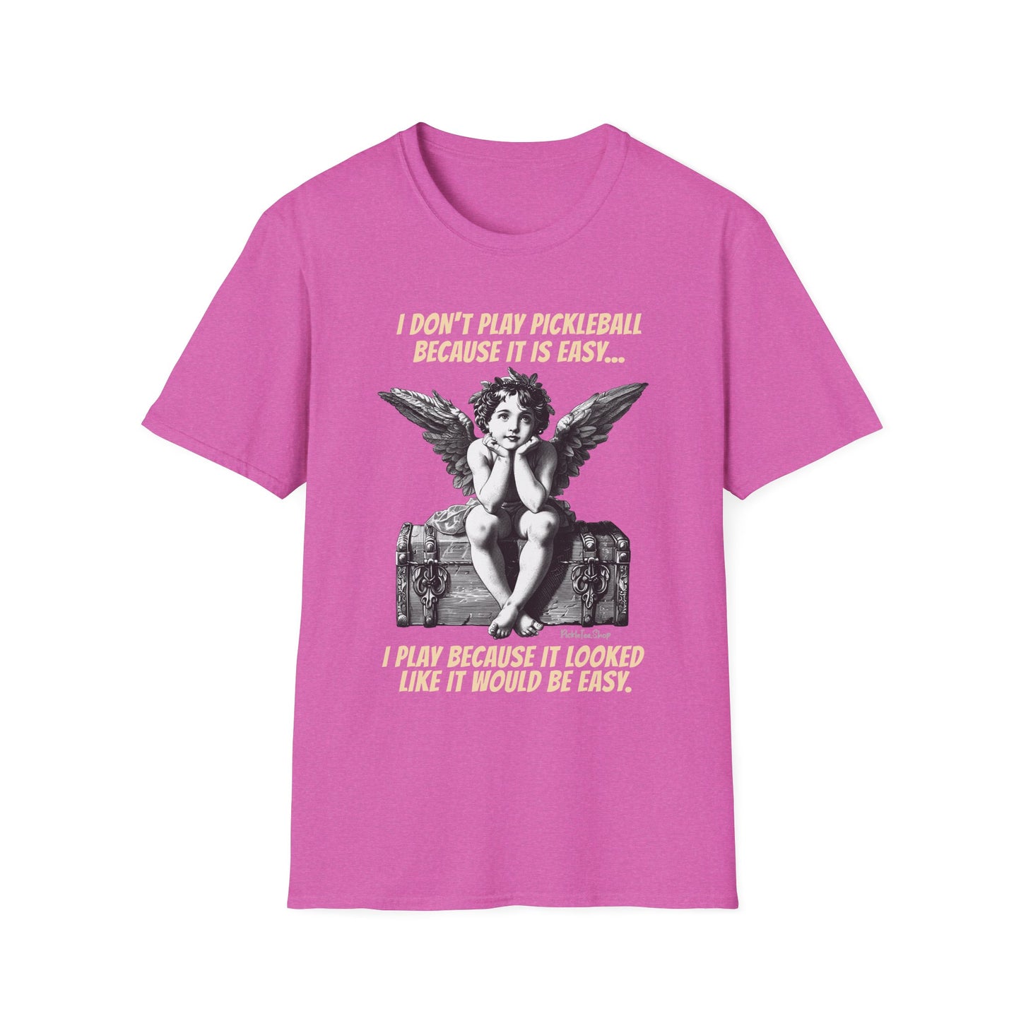 Funny Pickleball Shirt | Looked Like It Would Be Easy | PickleTee Cherub Tee