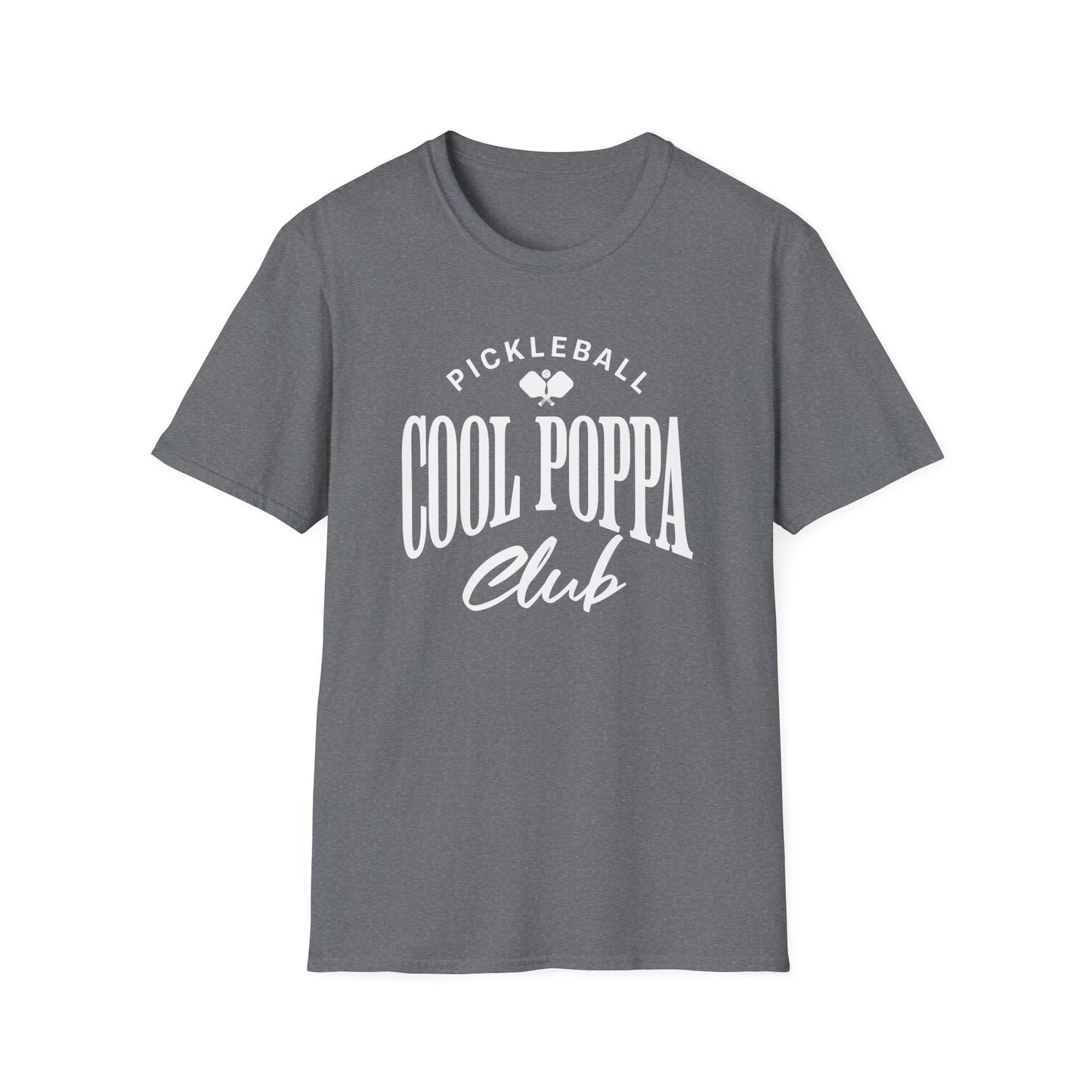 Cool Poppa Club Pickleball Shirt – Funny Pickleball Tee for Poppa, Grandfather Gift