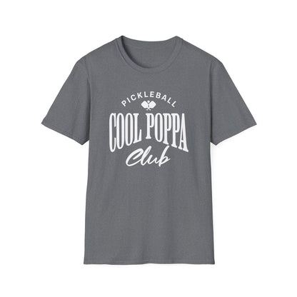 Cool Poppa Club Pickleball Shirt – Funny Pickleball Tee for Poppa, Grandfather Gift