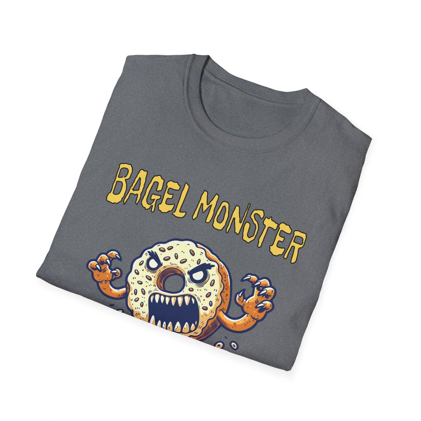 Bagel Monster Shirt Funny Food Tee Beast of the Yeast Bakery Humor Graphic T-Shirt