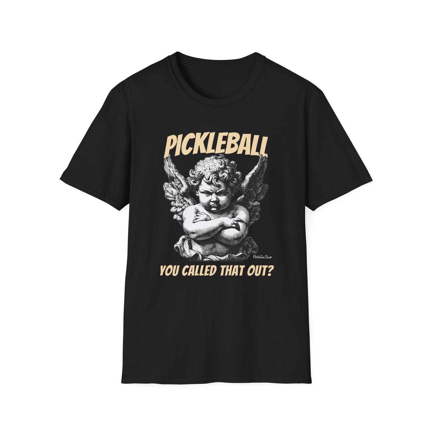 You called that out? | PickleTee Angry Cherub Tee