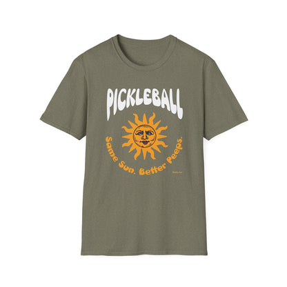 Same Sun. Better Peeps. Pickleball T-Shirt – Funny Pickleball Tee for Players Who Love the Community