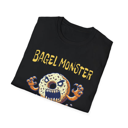 Bagel Monster Shirt Funny Food Tee Beast of the Yeast Bakery Humor Graphic T-Shirt