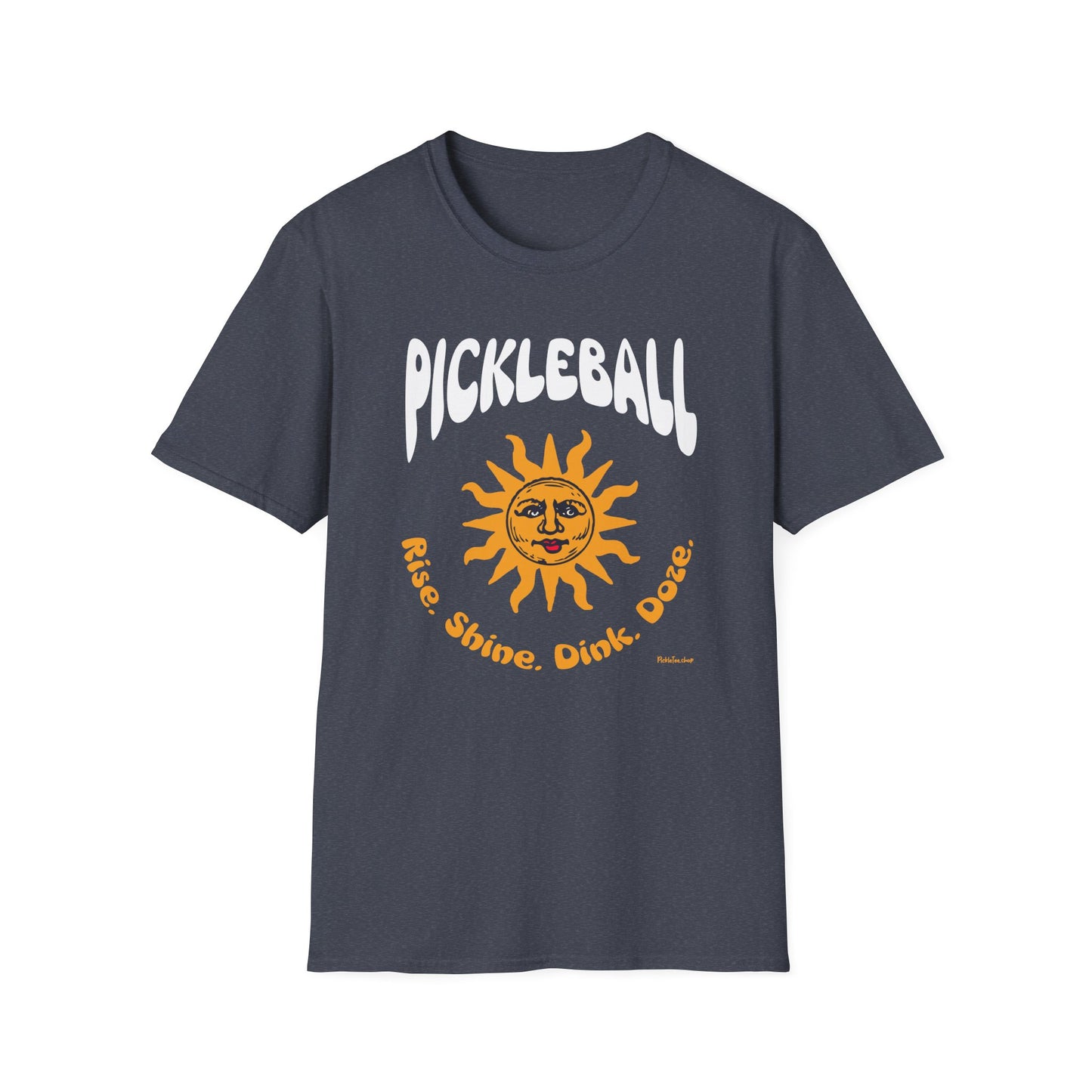 Rise. Shine. Dink. Doze. Pickleball T-Shirt – Funny Pickleball Tee for Daily Players