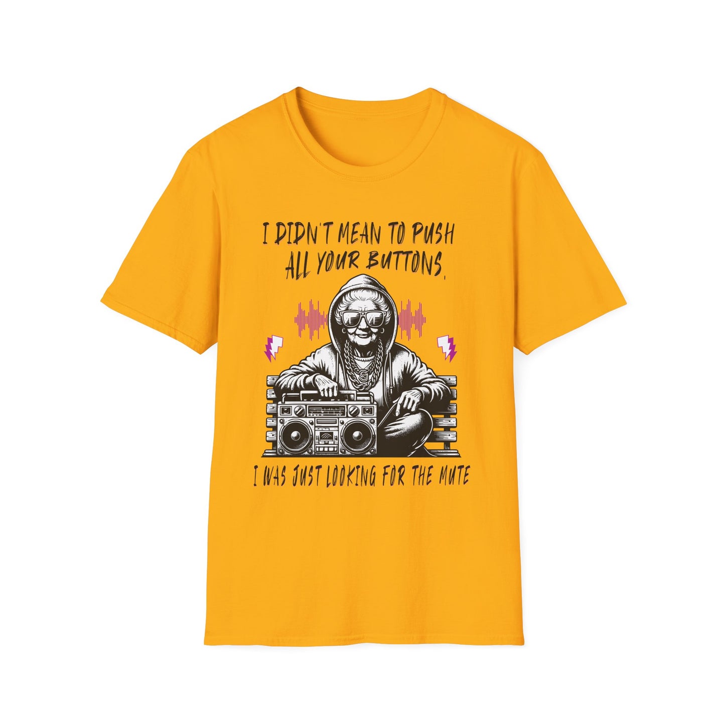 Push All Your Buttons Shirt Funny Retro Music Tee Vintage Humor Graphic T-Shirt