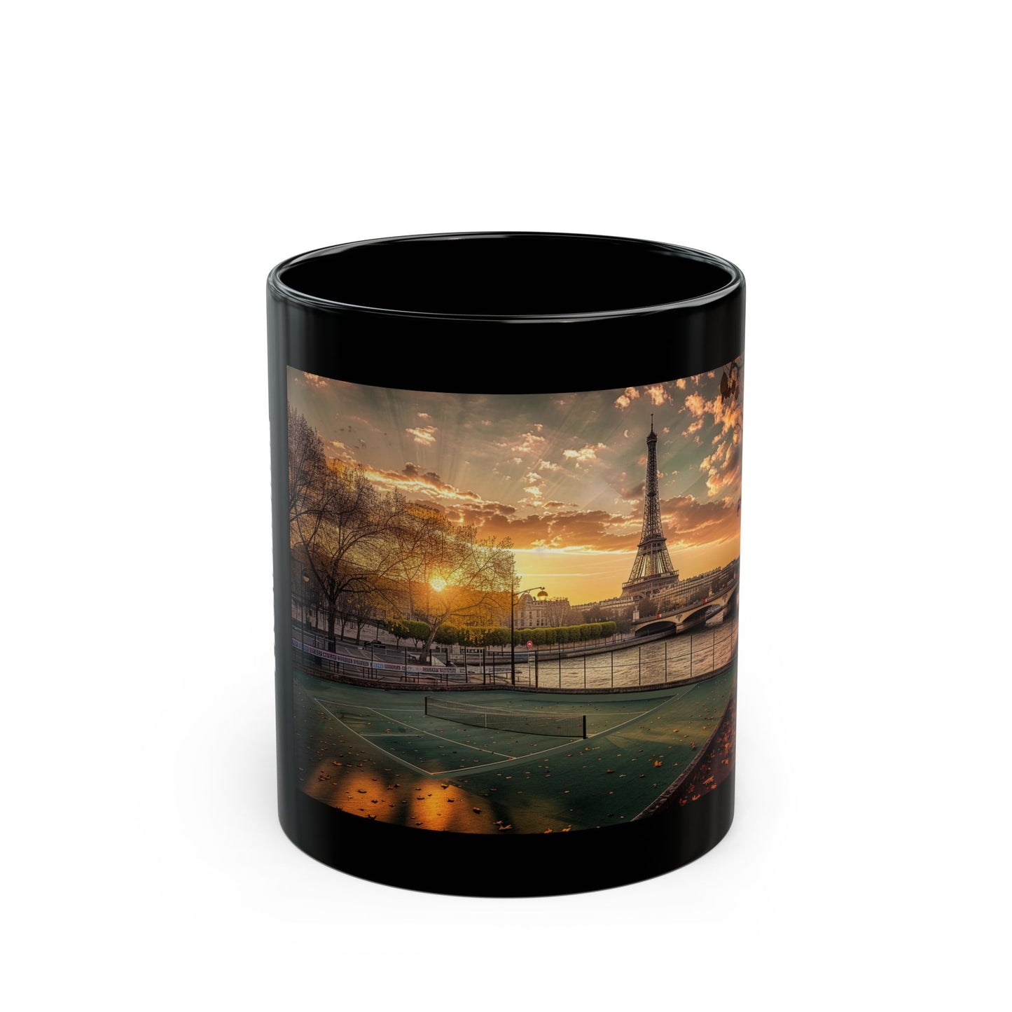 Pickleball Gifts — Paris Dream Court Mug, Eiffel Tower & Seine