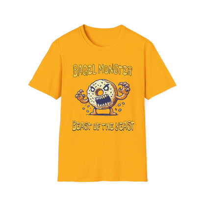 Bagel Monster Shirt Funny Food Tee Beast of the Yeast Bakery Humor Graphic T-Shirt
