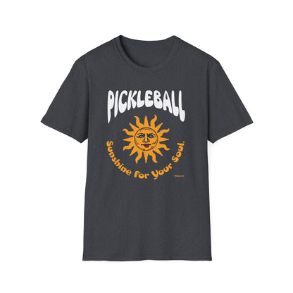 Pickleball Sunshine Shirt – Funny Pickleball Tee with Vintage Sun Graphic