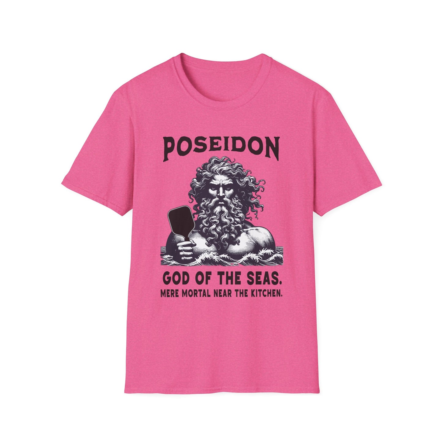 Poseidon Pickleball Shirt — God of the Seas, Mere Mortal Near the Kitchen