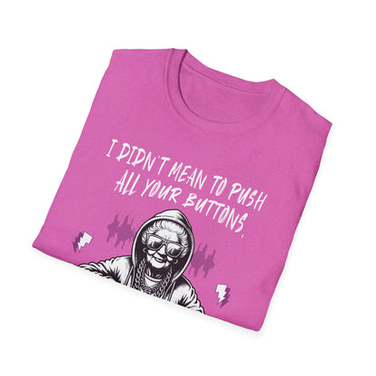 Push All Your Buttons Shirt Funny Retro Music Tee Vintage Humor Graphic T-Shirt