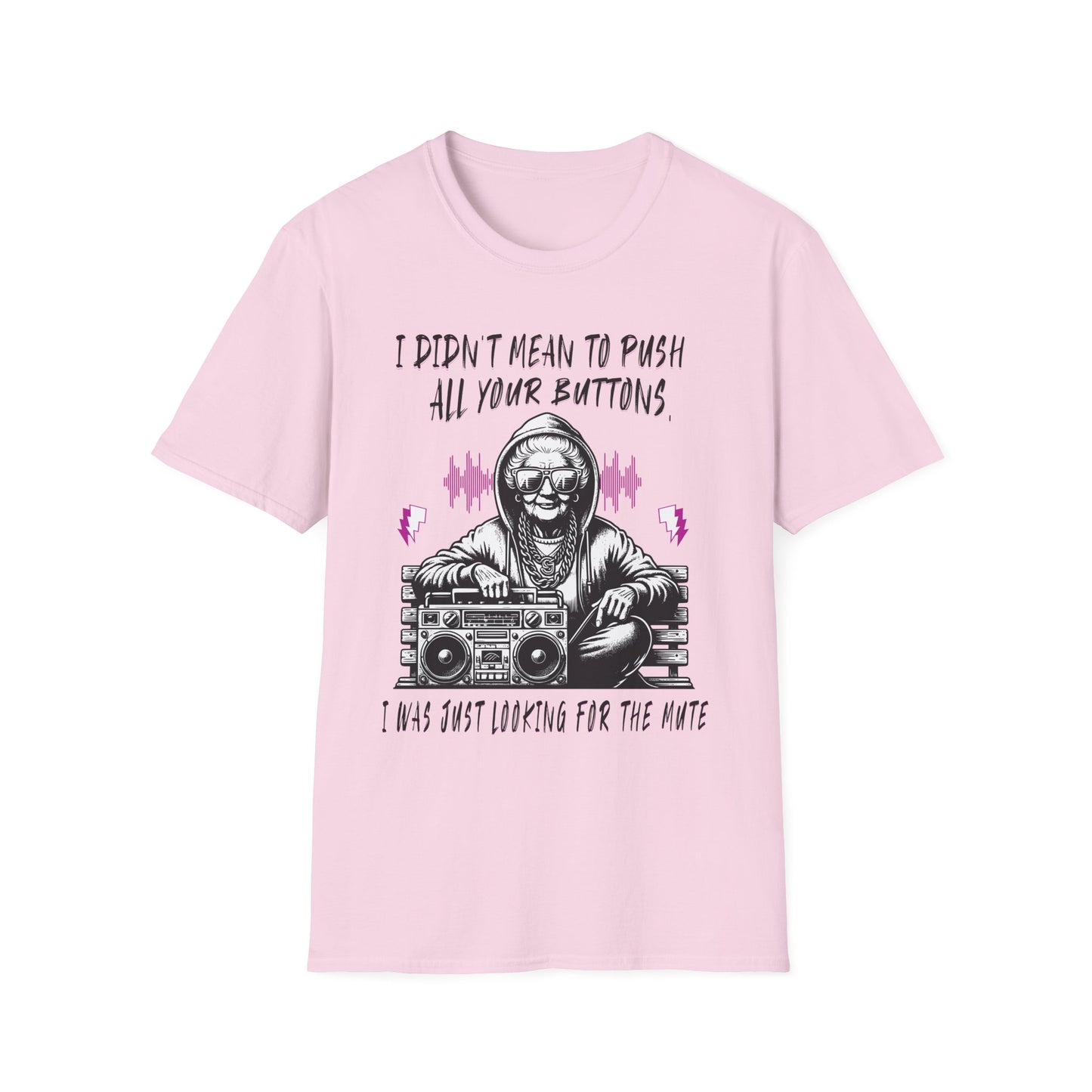 Push All Your Buttons Shirt Funny Retro Music Tee Vintage Humor Graphic T-Shirt