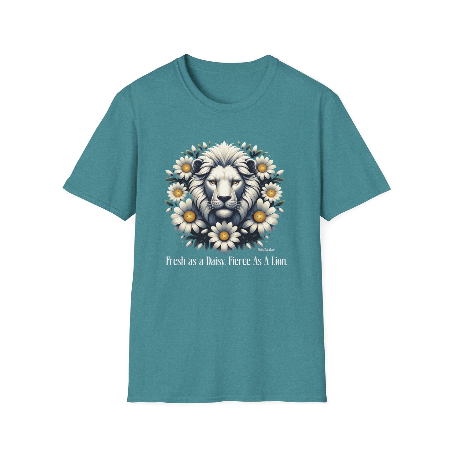Fresh as a Daisy. Fierce Like a Lion. Pickleball Shirt for Women — Funny Pickleball Gift, Pickleball Player Tee
