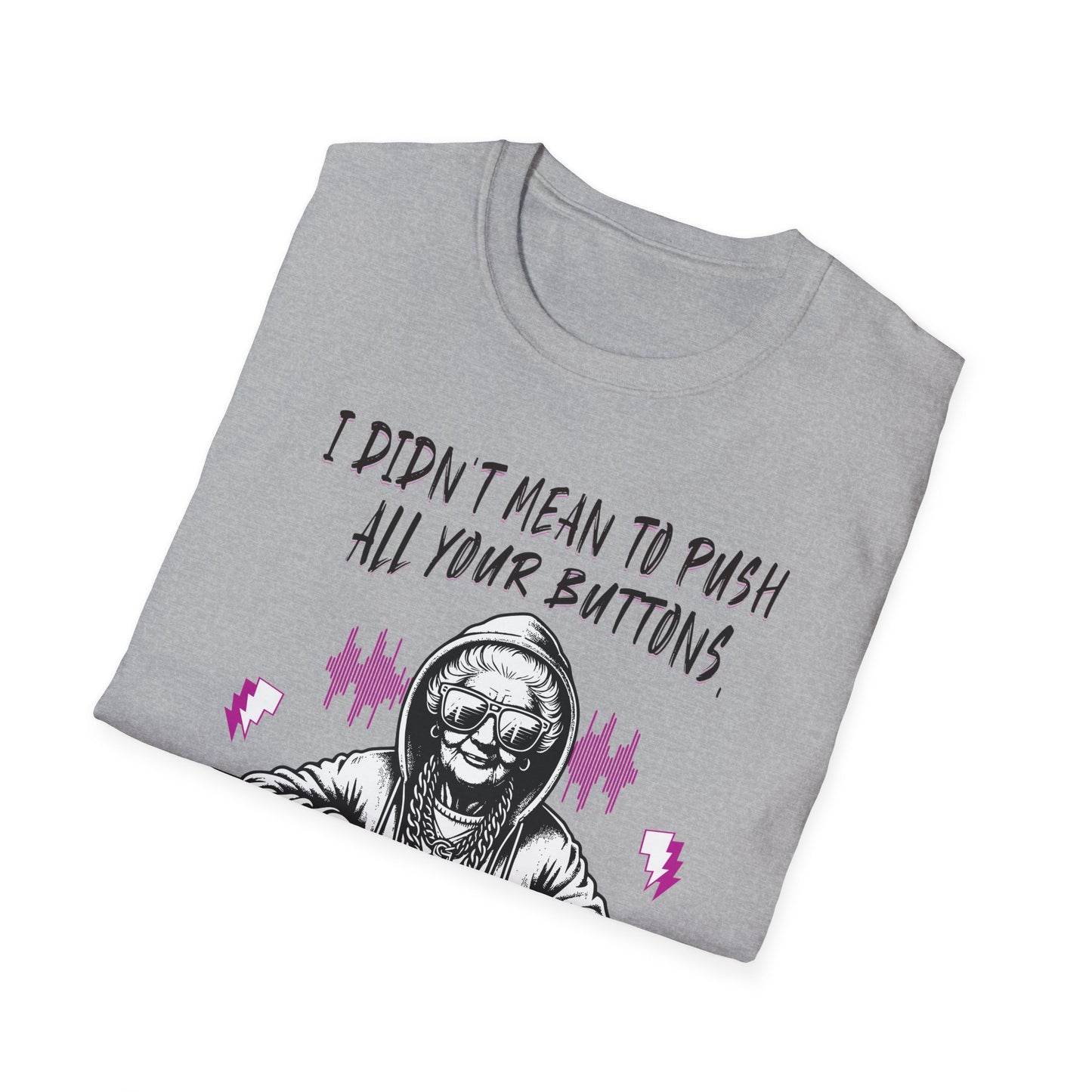 Push All Your Buttons Shirt Funny Retro Music Tee Vintage Humor Graphic T-Shirt
