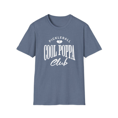 Cool Poppa Club Pickleball Shirt – Funny Pickleball Tee for Poppa, Grandfather Gift