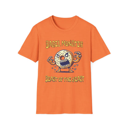 Bagel Monster Shirt Funny Food Tee Beast of the Yeast Bakery Humor Graphic T-Shirt
