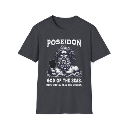 Poseidon Pickleball Shirt — God of the Seas, Mere Mortal Near the Kitchen