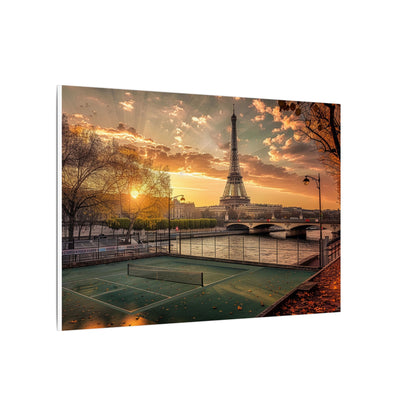 Eiffel Tower Sunrise Matte Canvas Wall Art