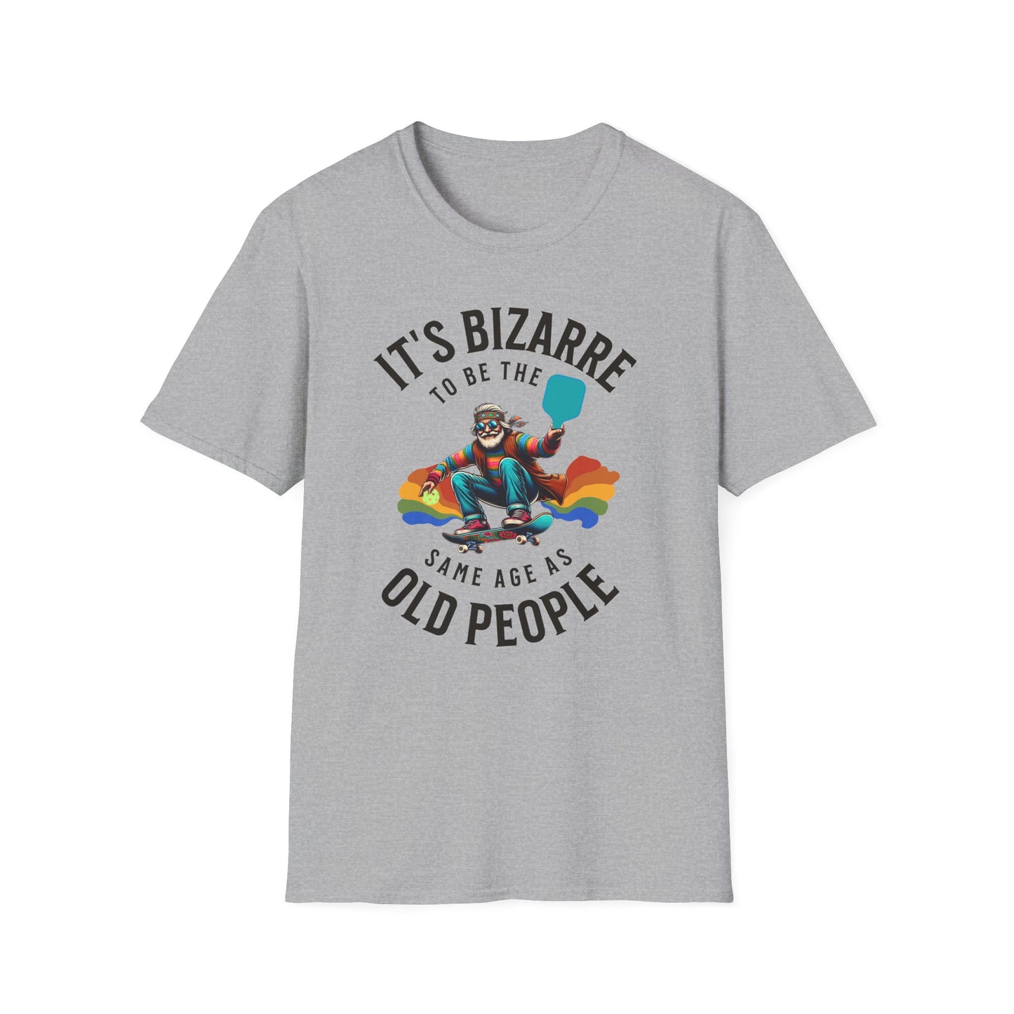 It’s Bizarre to Be the Same Age as Old People Shirt – Funny Pickleball Tee – Retro Pickleball Humor Shirt – Pickleball Player Gift – Senior Humor Shirt