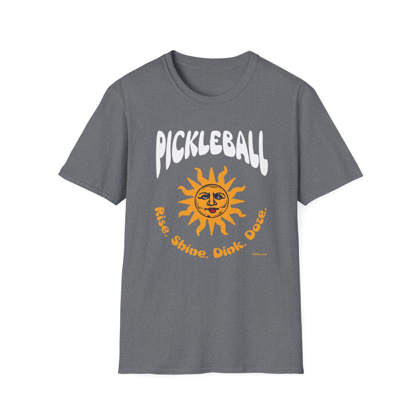 Rise. Shine. Dink. Doze. Pickleball T-Shirt – Funny Pickleball Tee for Daily Players