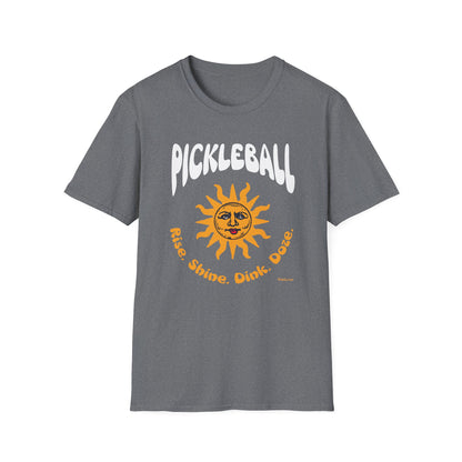 Rise. Shine. Dink. Doze. Pickleball T-Shirt – Funny Pickleball Tee for Daily Players