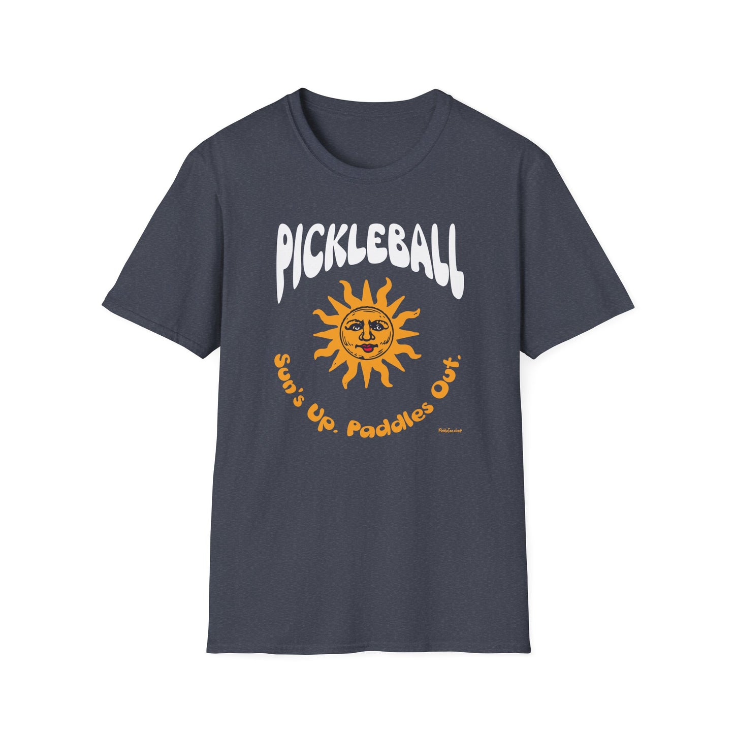 Sun's Up. Paddles Out! Pickleball T-Shirt – Funny Pickleball Tee for Early Morning Players