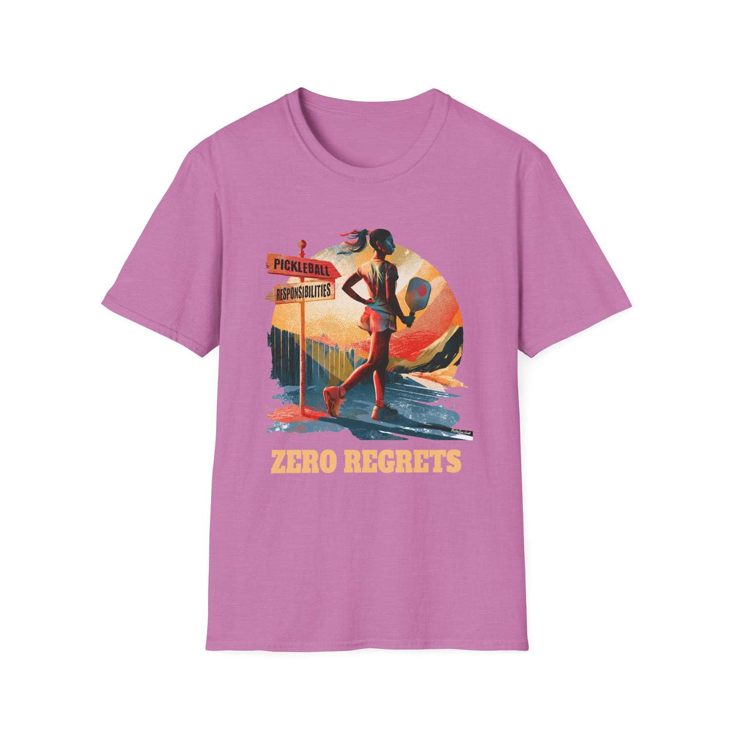Zero Regrets Pickleball Shirt for Women — Funny Pickleball Gift — Women's Pickleball Tee