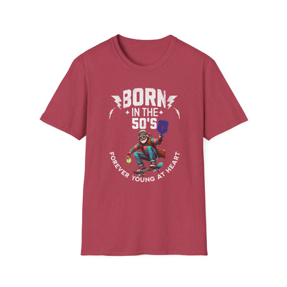 Born in the 50s Pickleball Shirt – Funny Retro Pickleball Tee – Senior Pickleball Player Gift – Vintage Pickleball Humor Shirt – Pickleball Grandpa Gift