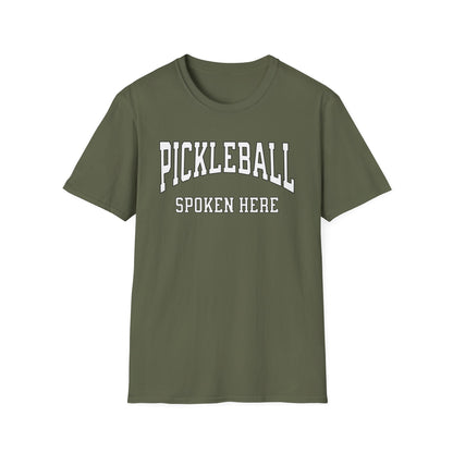 Pickleball Spoken Here Shirt – Classic Pickleball Tee for Players