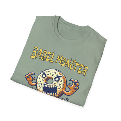 Bagel Monster Shirt Funny Food Tee Beast of the Yeast Bakery Humor Graphic T-Shirt