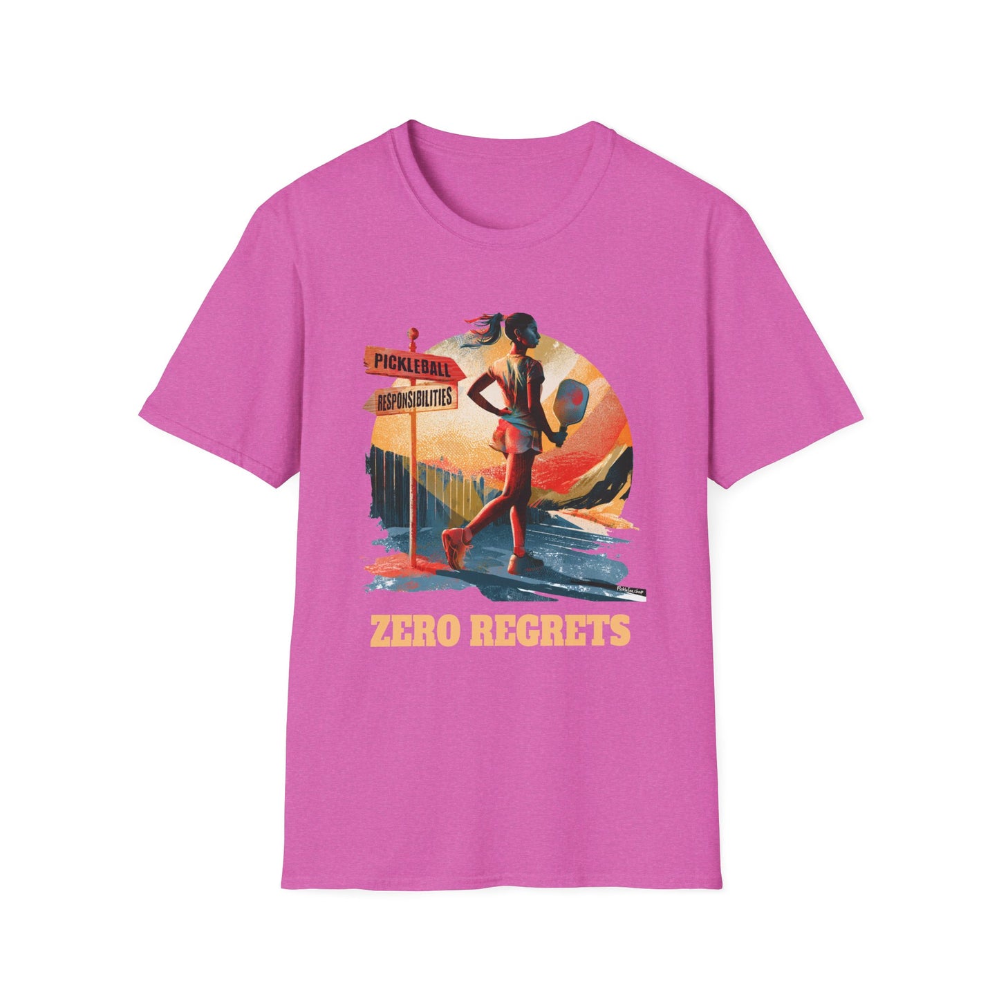 Zero Regrets Pickleball Shirt for Women — Funny Pickleball Gift — Women's Pickleball Tee