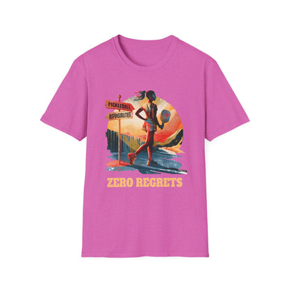 Zero Regrets Pickleball Shirt for Women — Funny Pickleball Gift — Women's Pickleball Tee