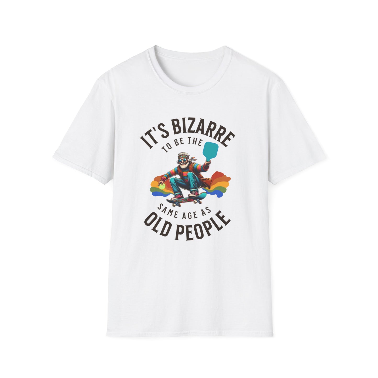 It’s Bizarre to Be the Same Age as Old People Shirt – Funny Pickleball Tee – Retro Pickleball Humor Shirt – Pickleball Player Gift – Senior Humor Shirt