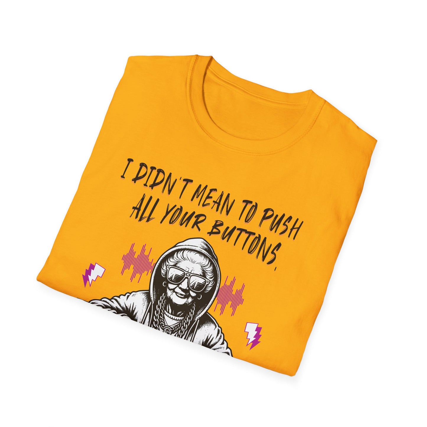 Push All Your Buttons Shirt Funny Retro Music Tee Vintage Humor Graphic T-Shirt