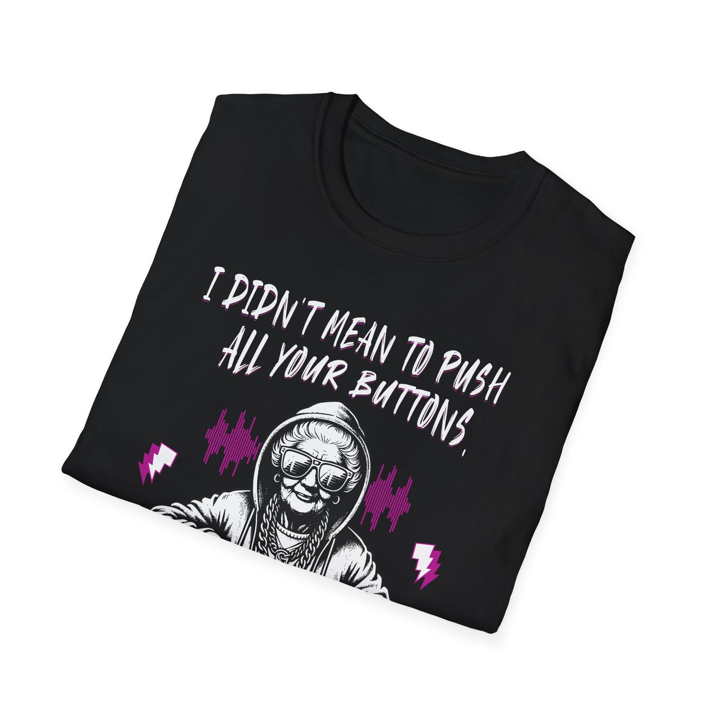 Push All Your Buttons Shirt Funny Retro Music Tee Vintage Humor Graphic T-Shirt
