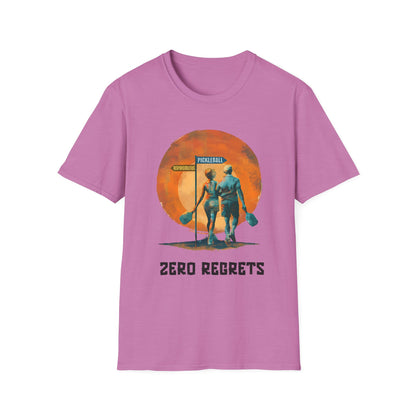 Zero Regrets Couples Pickleball Shirt — Pickleball Over Responsibilities