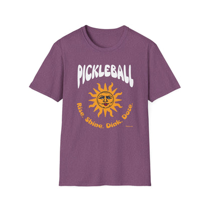 Rise. Shine. Dink. Doze. Pickleball T-Shirt – Funny Pickleball Tee for Daily Players