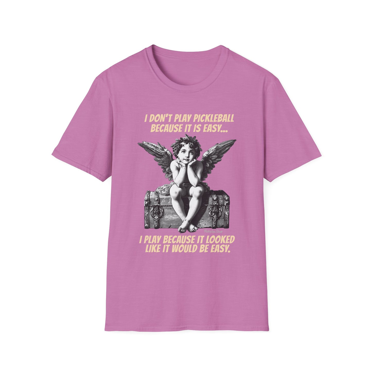 Funny Pickleball Shirt | Looked Like It Would Be Easy | PickleTee Cherub Tee