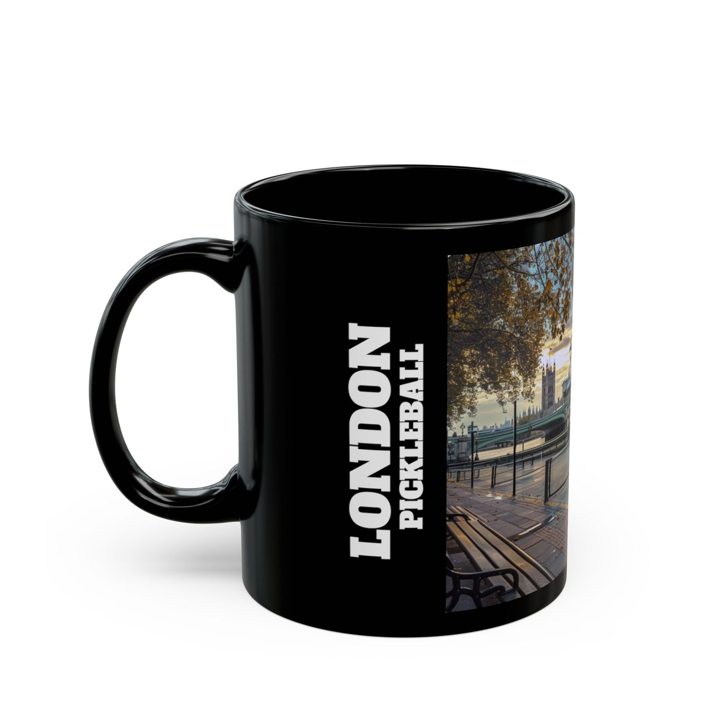 Pickleball Gifts — London Dream Court Mug, Big Ben & Thames