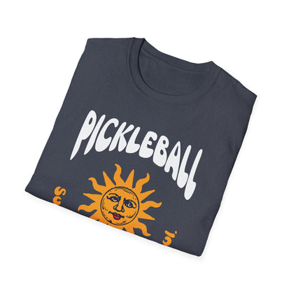 Pickleball Sunshine Shirt – Funny Pickleball Tee with Vintage Sun Graphic