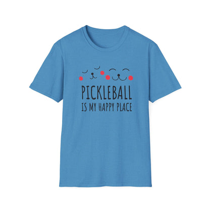 Pickleball Is My Happy Place Shirt – Cute Pickleball Tee for Women