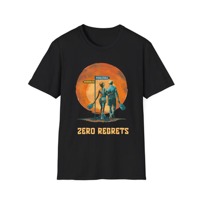 Zero Regrets Couples Pickleball Shirt — Pickleball Over Responsibilities