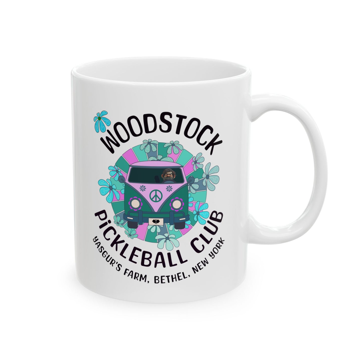 Funny Pickleball Coffee Mug – Woodstock Pickleball Club – Pickleball Player Gift