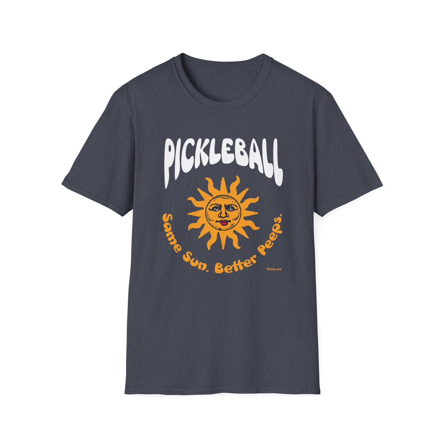 Same Sun. Better Peeps. Pickleball T-Shirt – Funny Pickleball Tee for Players Who Love the Community